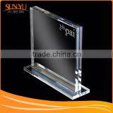 Simple Durable Plexiglass Sign Board Acrylic Menu Holder
