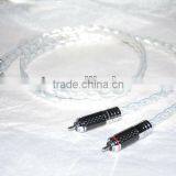 Audiocrast Hi-End Silver Plated RCA Interconnect Cable 1M