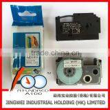 XRA-12WE1 Black on White 12mm Tape Cartridge for Label Printer