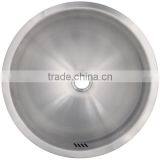 Commercial Double Wall Round Bathroom Vessel Sinks, Stainless Steel Vessel Basin Lavatory Sink for Hotel thumbnail-4