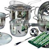 14pcs Royalty Line Cookware Set/dessini Cookware Set in Titanium Coated