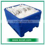 600L Size LLDPE+PU Insulated Cooler for Fish Cooling (by Four Side Forklift ) thumbnail-5