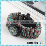 China Manufacture Professional Outdoor Camping Survival Bracelet thumbnail-3