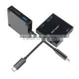 2015 Latest SuperSpeed 10Gbps Multiport Reversible USB-C Hub With TF & SD Card Slots thumbnail-6