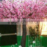 2016 China manufacture artificial cherry blossom tree plastic pink flower for decoration