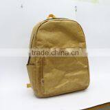 Custom Eco Friendly Brown Tyvek Paper Stylish Durable Waterproof Backpack thumbnail-2