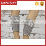 2015 Fashion Custom Winter Women Cable Knitted Boho Boot Cuffs thumbnail-2