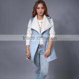 Women Real Leather Fur Vest / Lamb Fur Vest For Lady thumbnail-6