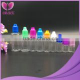Wholesale ejuice bottles clear plastic eliquid dropper 30ml pet bottle with colorful tamper evident cap