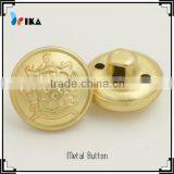 Fashion Shinning Gold Metal Coat Sewing Button