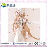 Plush Creative Cute Long Tail Monkey Curtain Clip