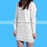 2015 New Knitted Wear Long Sleeve Winter Sweater Lady Dress Women Pullover Fashion