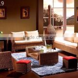 Wicker Rattan Sofa Set Furniture - Wooden Rattan Living set Home furniture