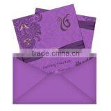 Butterfly Ribbon Design Indian Wedding Cards Invitation thumbnail-2