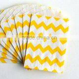 100 Chevron Treat Craft Bags, 5x7 Food Safe Candy Favor Paper Bags, Party Bags