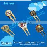 Shiny Silver Crystal Ball Marker Design Customized Divot Tool thumbnail-6
