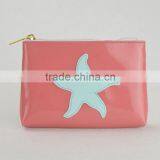 Custom Clear Vinyl Pvc Stand up Zipper Cosmetics Pouch thumbnail-2