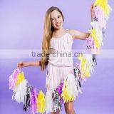 Yellow Tissue Paper Tassel Producer for Party Decoration,wedding Decoration