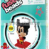Wholesale Soft 2000pcs/bag Plastic Perler Fuse Beads for Educational Toys thumbnail-1
