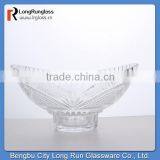 LongRun Home Essentials Vintage Cut Fancy Design Glass Fruit Plate