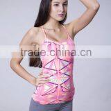 Trendy Fashion Wear Lovely Full Printed Women Sports Wear Workout Tank Top thumbnail-6