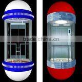 Glass round panoramic passenger elevator