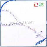 Round Silver Bead Catholic Rosary thumbnail-3