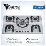 New Item 5 Burner Gas Stove/New Design Gas Stove With Tough Stainless Steel 304 Material 0.8mm Thickness thumbnail-1