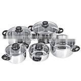 10pcs Stainless Steel Cookware Set