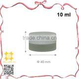 5ml Chic Silver Plastic Cap Refillable Matte Glass Jar thumbnail-3