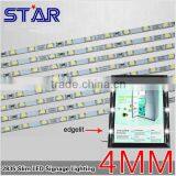 5730 72led 0.1w/led 4mm Width With Aluminum Profile Ramki Podswietlane LED Tablica Podswietlana Convex thumbnail-1