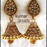 Beautiful Golden Jhumki thumbnail-1