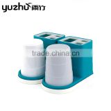 Fashion And Best Quality Plastic Bathroom Set cup toothbrush holder