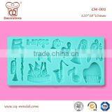 Cake Decorating Tools Instrument Shaped Fondant Cake Decoration Silicone Mold