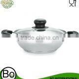 Stainless Steel Induction Cookware Kadai With Lid Gift Box
