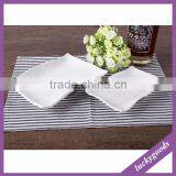 Flat Square Shape White Porcelain Flat Plate Wholesale thumbnail-1