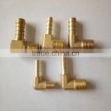 brass hydraulic L type garden hose fitting/hose barb pipe fitting