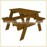 High Quality Outdoor Kids Children Wooden Picnic Table thumbnail-4