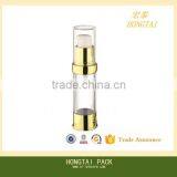 Plastic High Quality Golden Color Cosmetic Plastic Airless Pump Bottle thumbnail-1