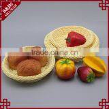 Set of 5 Design Eco-friendly Plastic Wicker Woven Fruit Bread Basket Mini Baskets Wholesale thumbnail-5