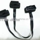 Flat OBD2 Spitter Y Cable Right 16pin Male to 2 Pieces 16pin Female thumbnail-3