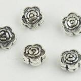 925 Sterling Silver Jewelry DIY Charm Flower Bracelet Beads thumbnail-1