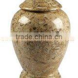 DECORATIVE FOSSIL MARBLE CREMATION URNS thumbnail-1