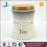 Wholesale Ceramic Storage Jars With Wooden Lid thumbnail-4