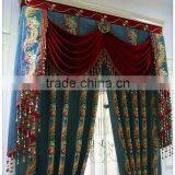 Antique Style Embroidered Organza Fabric Living Room Colorful Curtains With European Style Valances thumbnail-2