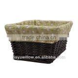 Cheap Brown Wicker Napkin Box With LId and LIner thumbnail-1