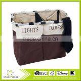 Lavish Home Foldable Double Laundry Hamper thumbnail-1