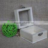 Small Handmade Wooden Keepsake Box With Clear Lid thumbnail-2