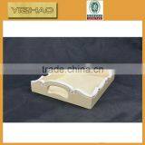 Hot Sale FSC Antiuqe Homemade Disposable Wood Bamboo Serving Fast Food Bed Tray thumbnail-3