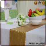 Best Quality Luxury Rectangale Square Quilted Sequin Table Runners thumbnail-2